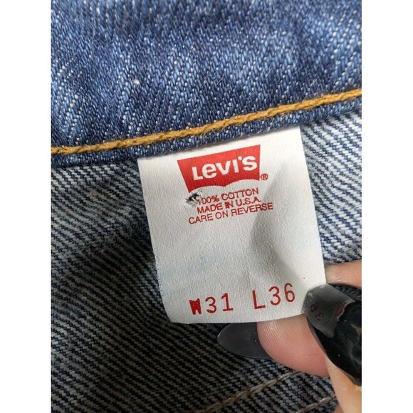 Vintage Levis Jeans 90s 517 Orange Tab 31x36 Bootcut Denim USA 2 Pair - Picture 12 of 13